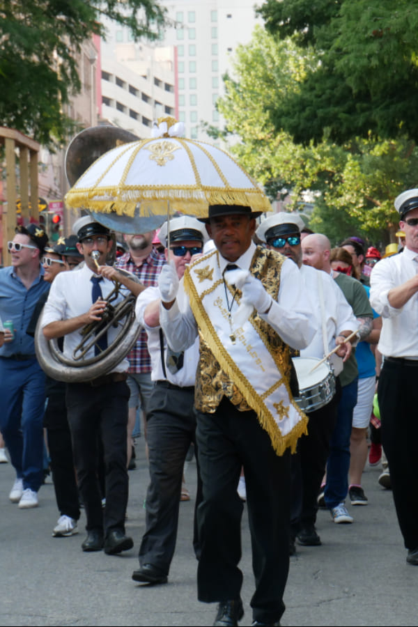 A parade in New Orleans